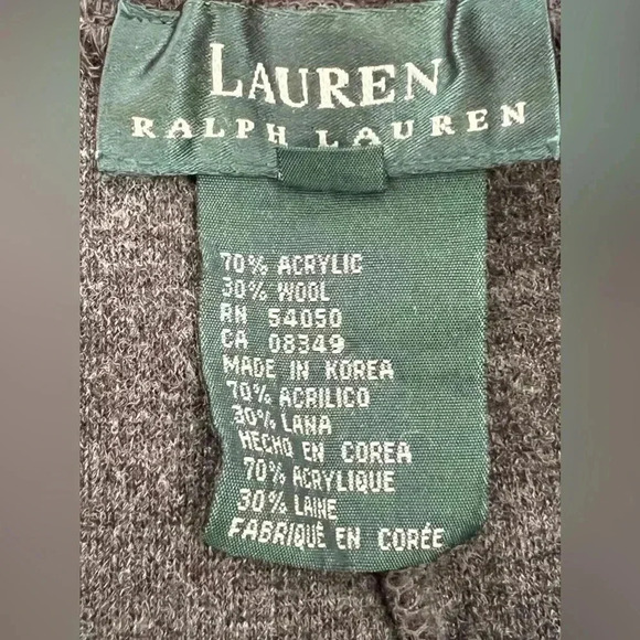 Lauren Ralph Lauren Women’s‎ Wool Blend Wide Leg Pull On Pants Sz M - Picture 12 of 13